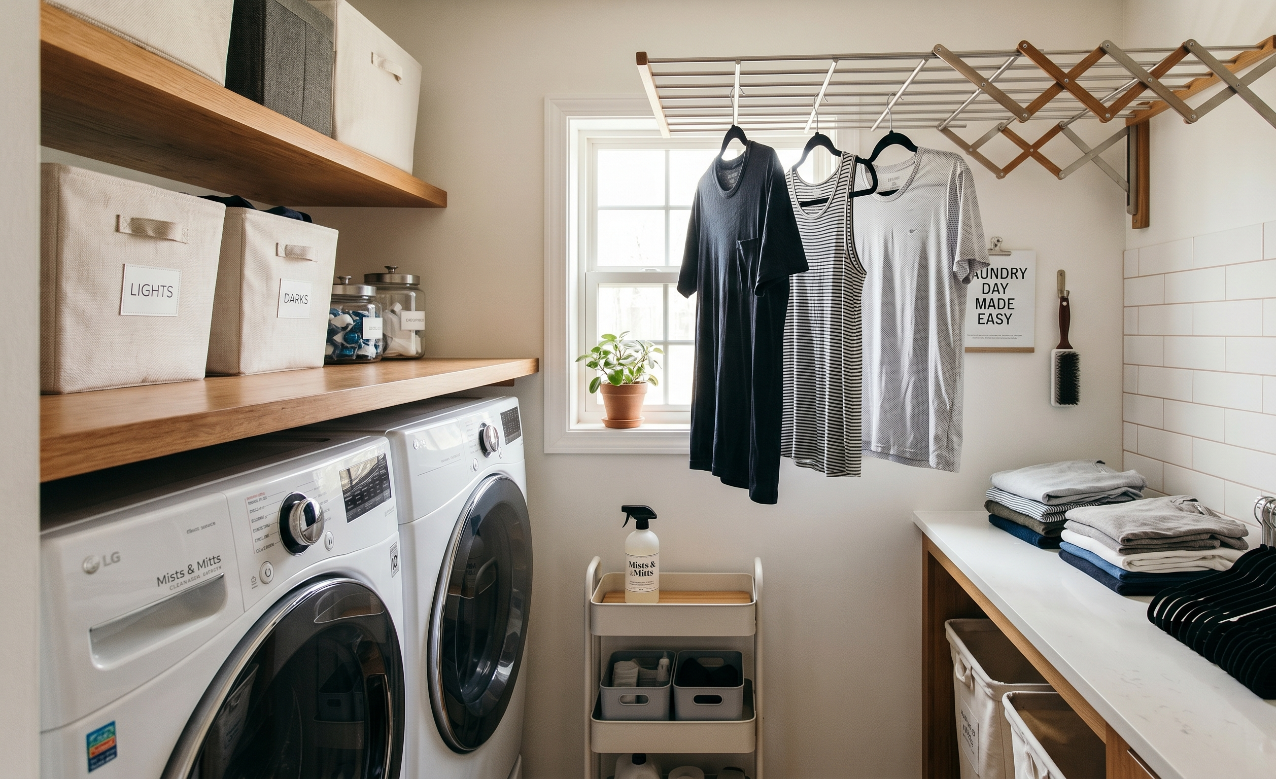 5 Laundry Room Hacks for Drying and Organizing Clothes in Small Spaces