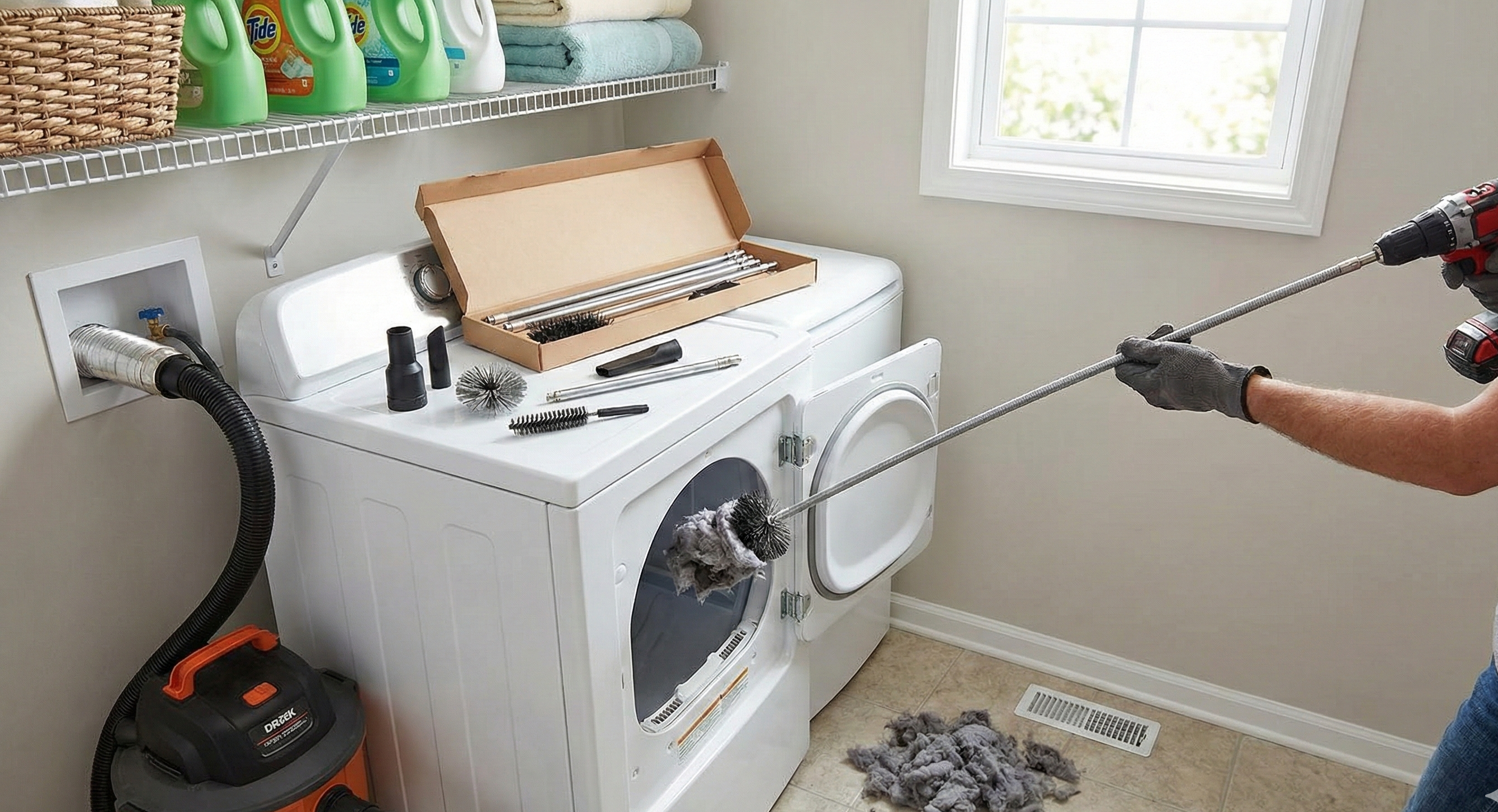 Dryer Vent Cleaning Kits