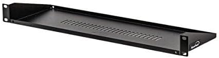 NavePoint Cantilever Server Shelf Vented Shelves Rack Mount 19 Inch 1U Black 6 Inches (150mm) deep