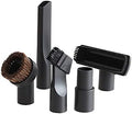 Buysk 32mm Vacuum Attachments Accessories, Vacuum Cleaning Set Brush Nozzle Crevice Tool with 35mm to 32mm Hose Adapter 5pcs