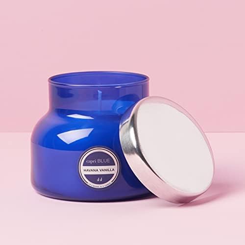 Capri Blue Scented Candles - Signature Glass Jar Candles - Long Lasting Soy Wax Blend - Luxury Home Decor - Notes of Vanilla, Bergamot, & Sandalwood - Gifts for Women (Havana Vanilla, 8 oz)