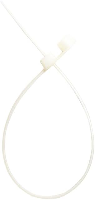 ZipTie.com 8-Inch Natural Zip Ties With Screw Hole - 50-lb Tensile Strength Cord Management & Secure Mounting - UL 21 Listed Tie Wraps - Indoor & Outdoor Multi-Purpose (100-Pack)