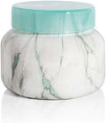 Capri Blue Candle - Modern Marble Jar Candles - Luxury Candles for Home Scented - Soy Candle Blend - Long Lasting Candles - Coconut Santal Scented (19 oz)