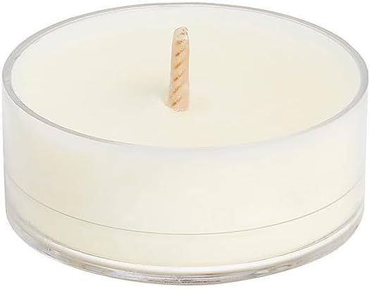 PartyLite Set of 12 Tea Lights Candles, Cedarwood & Vanilla Scent, Aromatherapy Scented Candles Gift Set, Up to 4 to 6 Hours Burn Time