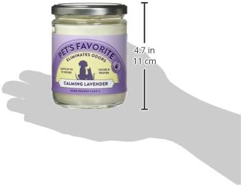 Pet's Favorite Pet Odor Candle, Clean Burning, Long Lasting Scented Candles with a Cotton Wick. (Calming Lavender, Pack of 2)