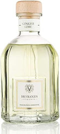 Dr. Vranjes - Ginger Lime 1250 ml Diffuser + Double Pack of White Sticks (3 Pieces Bundle)- Luxury Home Fragrance, Made in Italy, Main Scent: Fruity, Olfactory Pyramid: Lime, Ginger, White Pepper.