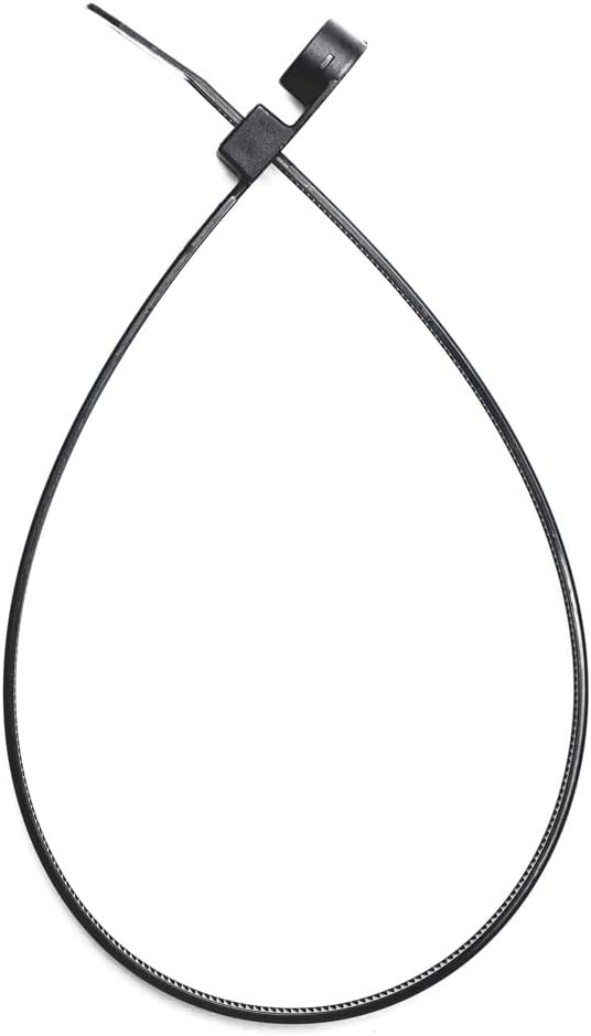 ZipTie.com 15-Inch Black Zip Ties With Screw Hole - 120-lb Tensile Strength Cord Management & Secure Mounting - UL 21 Listed Tie Wraps - Indoor & Outdoor Multi-Purpose (100-Pack)