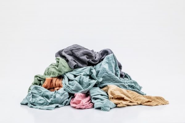 Recycled White & Multicolored T-Shirt Cloth Rags–All-Purpose Cleaning Rags for Paint Spills,Staining,Polishing,Dusting–Soft,Reusable Wiping Cloths (Multi-Color, 50 lb)