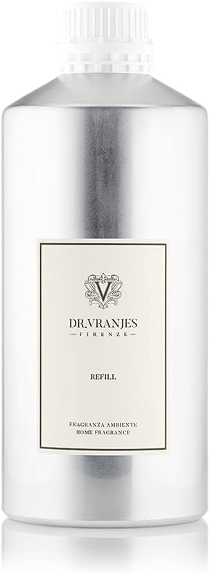 Dr. Vranjes – Milano 2500 ml Refill + Double Pack of White Sticks (3 Pieces Bundle) – Luxury Home Fragrance, Made in Italy, Main Scent: Patchouli, Pepper, Sandalwood (500 ml Refill)