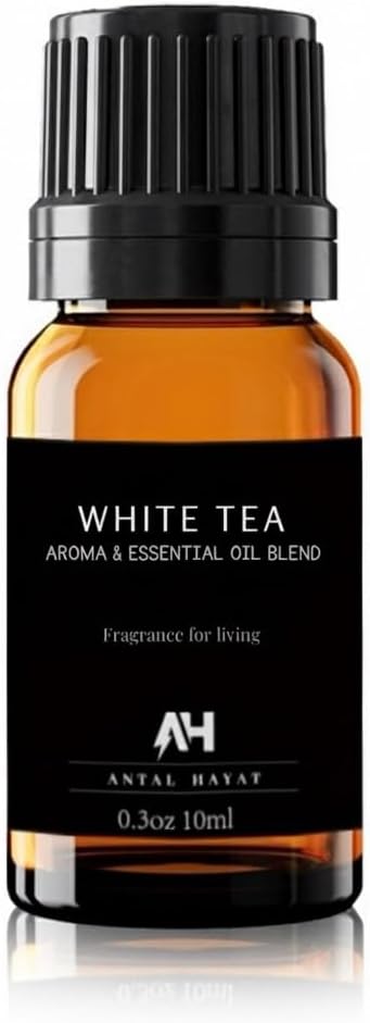 Hotel Diffuser Oil Inspired by The White Tea Hotel Scent - Home Luxury Scents - Premium Fragrance Oil for Ultrasonic and Waterless Diffusers and Crafting - 10 mL, 0.34 fl oz Glass Dropper Bottle