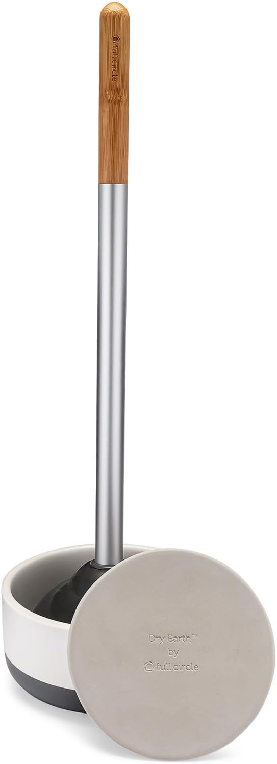 Full Circle Refill Component - Dry Earth Disk for Royal Plunge Toilet Plunger, Diatomaceous Earth for Mold & Mildew Prevention