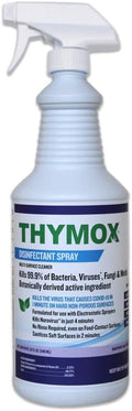 Thymox Botanical Disinfectant Spray 32 oz - All Natural Multipurpose Cleaner, Pet Friendly, Hospital Grade Disinfectant, Kitchens, Pet Hospitals, Vet Clinics, Restoration, Lemongrass Fragrance