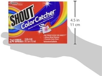 SHOUT Color Catcher, Dye-Trapping Sheets, 24 Sheets (Pack of 2)