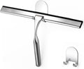 HOME SO 12” Shower Squeegee in Chrome Finish; Effective Rubber Blade Squeegee for Windows, Glass Shower Doors, Car Windshield, Mirrors, Tile Walls, Kitchen Surfaces and More