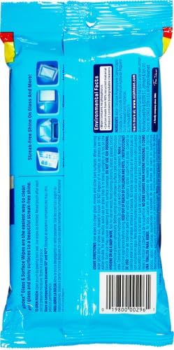 Windex Glass Wipes, Pre-Moistened | Original Scent | 38 Count | Pack of 2