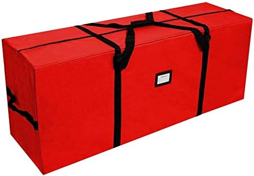 AerWo Christmas Tree Storage Bag 7.5 ft, Large Christmas Tree Storage Box, Christmas Storage Containers Fits Up to 7.5 Ft Artificial Trees Heavy Duty 600D Oxford Xmas Holiday Tree Bag with Dual Zipper