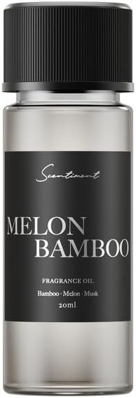Scentiment Diffuser Oil - Melon Bamboo | Aromatherapy Home Fragrance | Luxurious Scent with Notes of Bamboo, Melon, Musk (20ml)