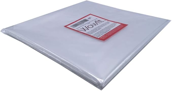 Wowfit 5 CT 36x50 inches Extra Large Clear Plastic Bags, Durable and Multipurpose, Transparent for Attic and Basement Storage (1.6 Mil Flat Bags, Includes 5 Ties)