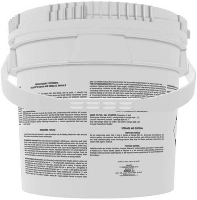 Doheny’s 3-Inch Stabilized Chlorine Tablets for Sanitizing Swimming Pools | 99% Pure Tri-Chlor, 90% Available Chlorine | Long-Lasting, UV-Protected, Slow-Dissolving | Individually Wrapped 10lb Bucket