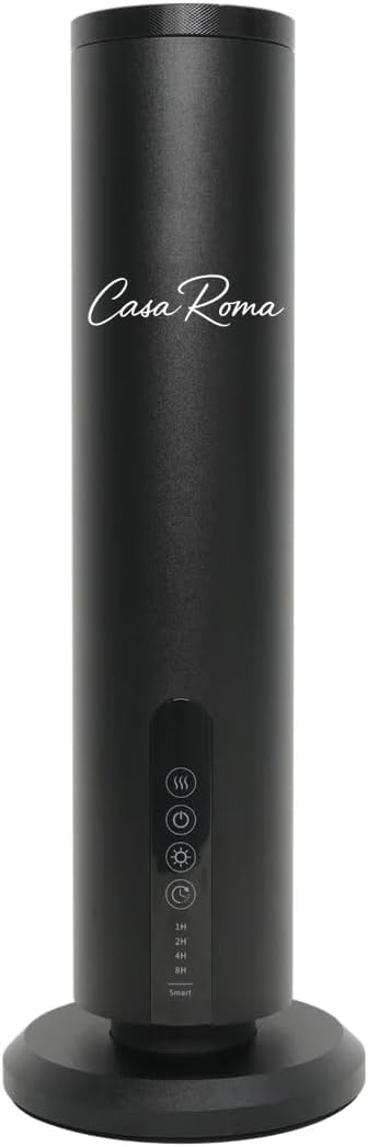 Alto Luxury Table-Top Aroma Oil Diffuser – Waterless Cold-Air Scent Machine with Bluetooth & Touch Panel, Rechargeable Battery, 120ml Cartridge – Black, Up to 1,000 sq. ft