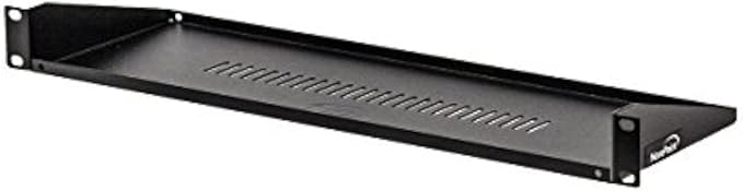 NavePoint Cantilever Server Shelf Vented Shelves Rack Mount 19 Inch 1U Black 6 Inches (150mm) deep