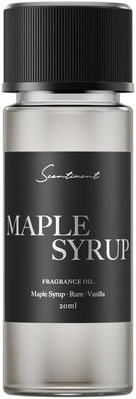 Scentiment Diffuser Oil - Maple Syrup Winter Collection | Aromatherapy Home Fragrance | Luxurious Scent with Notes of Maple Syrup, Rum, Vanilla (20ml)