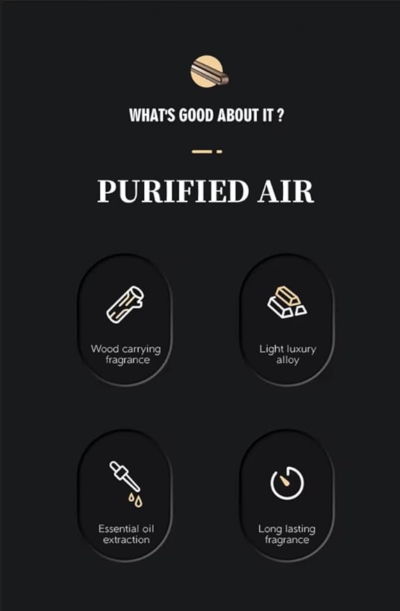 Wood, metal, car vent clip,diffuser,Luxury car air freshener, tesla air freshener, natural essential oil car fragrance 1oz
