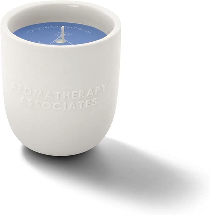 Aromatherapy Associates Deep Relax Candle. Hand Poured Vegan Wax for Sleep and Tranquility. Crafted with Vetivert and Chamomile Essential Oils. 40 Hour Burn Time (7.05 oz)