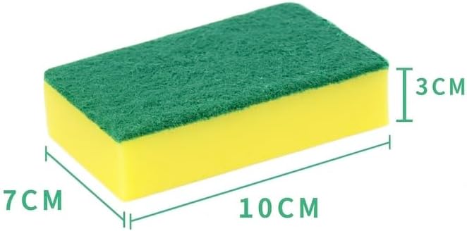 The FaarSky Double-Sided Kitchen Cleaning Sponges, 10-Pack, Heavy-Duty Scrubbing and Soft Absorbent Sides, Non-Scratch
