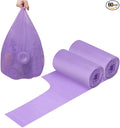 2-4 Gallon Portable Trash Bags, Thicken Vest type Small Garbage Bags for Office, Kitchen, Bedroom and more, 60 Counts Purple