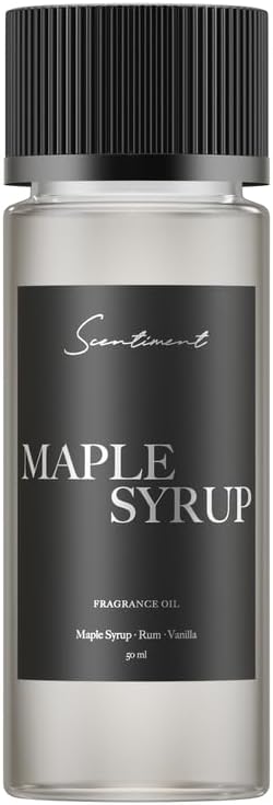 Scentiment Diffuser Oil - Maple Syrup Winter Collection | Aromatherapy Home Fragrance | Luxurious Scent with Notes of Maple Syrup, Rum, Vanilla (50ml)