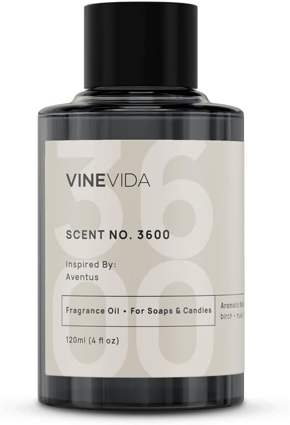 VINEVIDA 4oz Scent No.3600 Fragrance Oil for Candle & Soap Making - Natural Candle Scents Made in USA