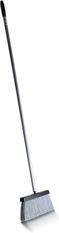 Fuller Brush Deep Reach Slender Broom – Lightweight Indoor Broom with Split-End Bristles – 11-Inch Sweeping Path – 48-Inch Handle with Hanging Hook – Black