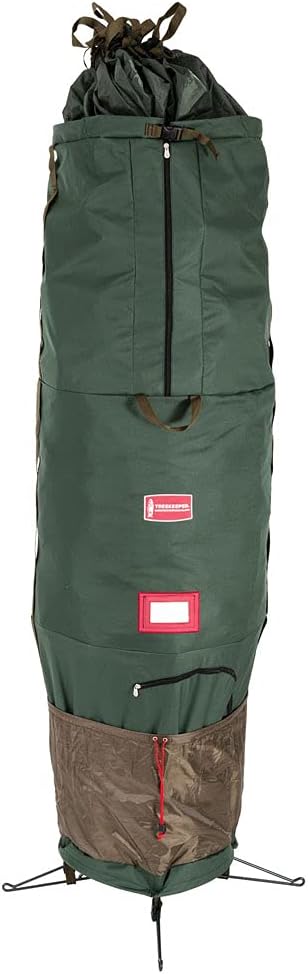 [Upright Tree Storage Bag] - 7.5 Foot Christmas Tree Storage Bag | Hold Artificial Trees up to 7-1/2 Feet Tall - Keep Your Fake Tree Assembled | Hides Under Tree Skirt (7.5' - Medium/Bag Only)