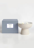 Blueme Sleep Candle | Lavender & Cypress | 4 Wick - Refillable Wellness Candle with Essential Oils, Hand Finished & Poured Soy Wax Blend Ceramic Vessel, Natural Cotton Wicks | Large 24 oz