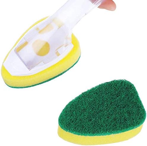 Dish Wand Refills Brush Sponge Heads, Soap Wand Sponge Replacement Pads, Soap Dispenser Scrubbers, Non Scratch Dishwand Refill Dishwasher Cleaning Set