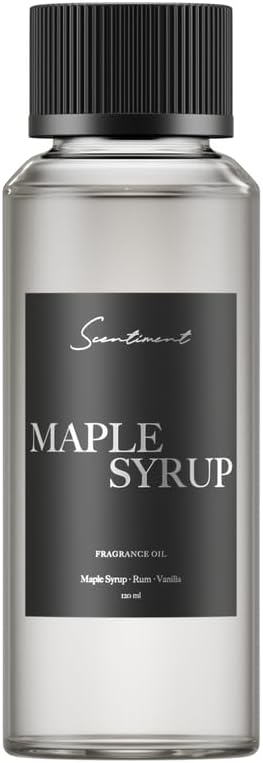 Scentiment Diffuser Oil - Maple Syrup Winter Collection | Aromatherapy Home Fragrance | Luxurious Scent with Notes of Maple Syrup, Rum, Vanilla (120ml)