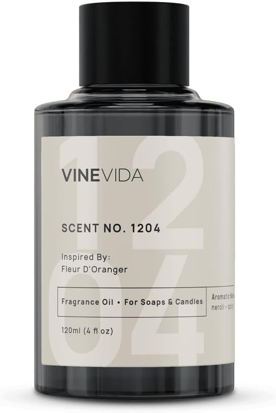 VINEVIDA [4oz] Scent No.1204 Fragrance Oil for Candle & Soap Making - Natural Candle Scents Made in USA