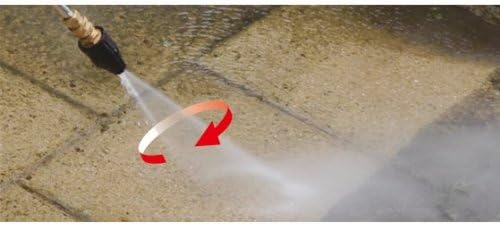 Erie Tools Alloy Steel Pressure Washer Rotating Turbo Nozzle 4,000 PSI, 3.0 Orifice, 3.0 GPM with 1/4" Quick Connect Plug