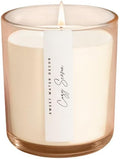Sweet Water Decor Cozy Season Candle, 12oz Sandstone Glass Jar, Autumn Scented Notes of Woods, Spice, & Citrus, 50+ Hour Burn Time, Non-Toxic Soy Wax Blend, Poured in The USA, Cotton Wick