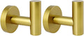 SUS 304 Stainless Steel Bathroom Towel Hooks Coat Hook Round Clothes Wall Mounted Towel Coat for Bath Kitchen Garage Hotel, Gold