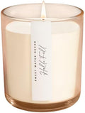 Sweet Water Decor Hello Fall Candle, 12oz Sandstone Glass Jar, Autumn Scented Notes of Cider, Cinnamon Cloves, & Nutmeg, 50+ Hour Burn Time, Non-Toxic Soy Wax Blend, Poured in The USA, Cotton Wick