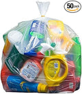 Plasticplace 40-45 Gallon Trash Bags │ 2.0 Mil │ Clear Extra Heavy Garbage Can Liners │ 40" x 46" (50 Count)