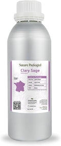 Clary Sage Essential Oil - Direct from France - Steam Distilled - Aceite de Salvia Esclarea for Aromatherapy, Massage, Diffuser, DIY Candle and Soap Making - 2lbs