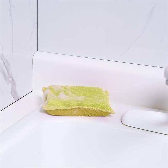 Microfiber Sponges for Dishes Kitchen Sponges Non-Scratch Sponge Dish Scrubber Heavy Duty Household Cleaning Sponges Multi-Purpose Cleaning Supplies Dish Sponge Kitchen Sponges Pack of 1