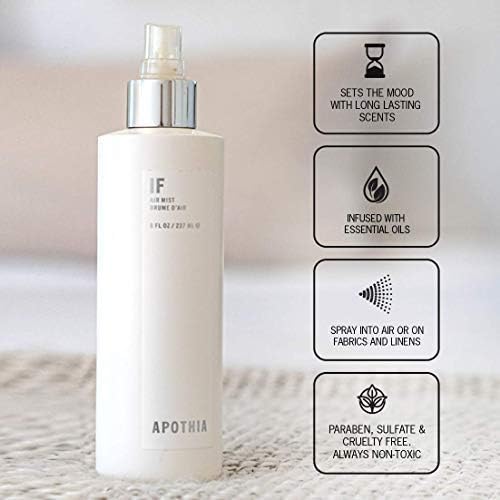 APOTHIA - Bronzed Air Mist | Orange Blossom & Jasmine| Indoor Room Spray | Premium Essential Oils | 8 oz | 236 ml | Small Batches for Luxury Quality