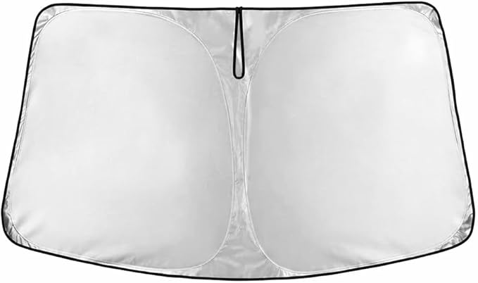 EcoNour Windshield Sun Shade Compatible for Infiniti QX80 2014-2025 Front Window Sunshade Foldable Sun Visor UV & Heat Blocking Protection