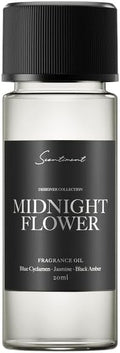 Scentiment Diffuser Oil - Midnight Flower Designer Collection | Aromatherapy Home Fragrance | Luxurious Scent with Notes of Blue Cyclamen, Jasmine, Black Amber (20ml)