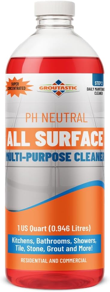 Groutastic All-Surface Daily Cleaner – Streak-Free Multi-Surface for Tile, Stone, Countertops, Stainless Steel & More, PH-Neutral, Residue-Free