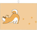 Cute Yellow Dog Paw Print Dish Drying Mat 18x24 For Kitchen Counter Absorbent Microfiber Dishes Pad Dish Drainer Rack Mats Fast Dry Kitchen Accessories